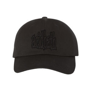 One Eye Ghoul Logo Dad Hat - Black on Black