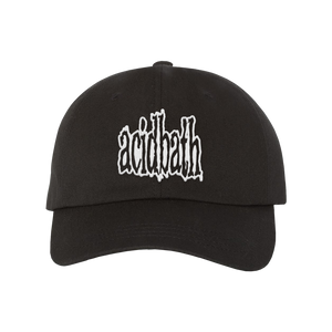 One Eye Ghoul Logo Dad Hat - White on Black