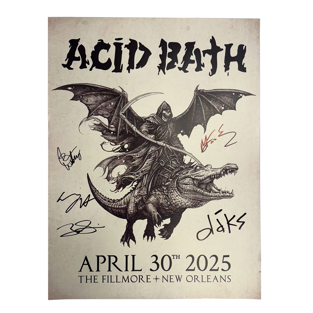 Signed Alligator Reaper Poster - MULTIPLE DATES - 18"x24" - $125