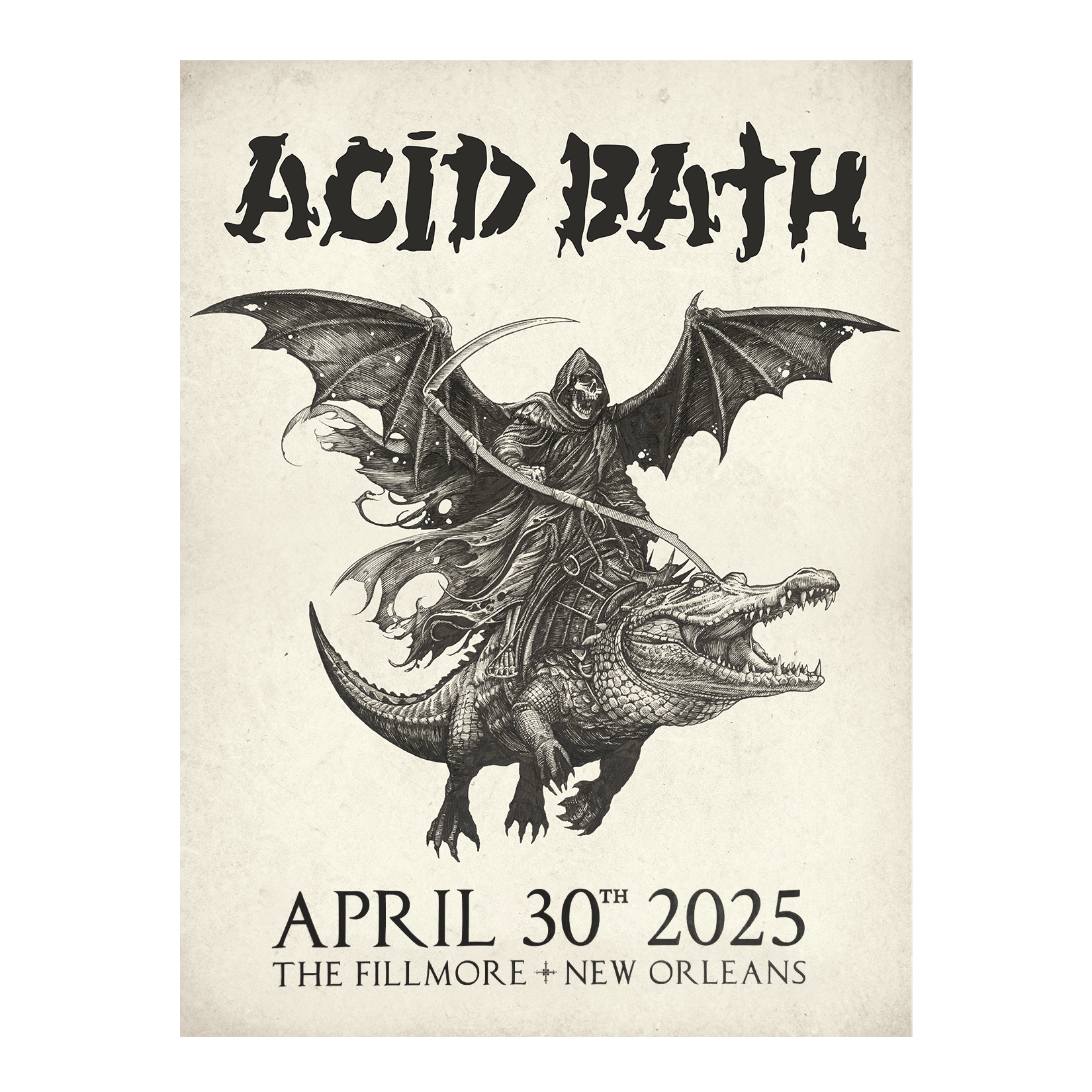 Alligator Reaper Poster - MULTIPLE DATES - 18"x24" - $50.00
