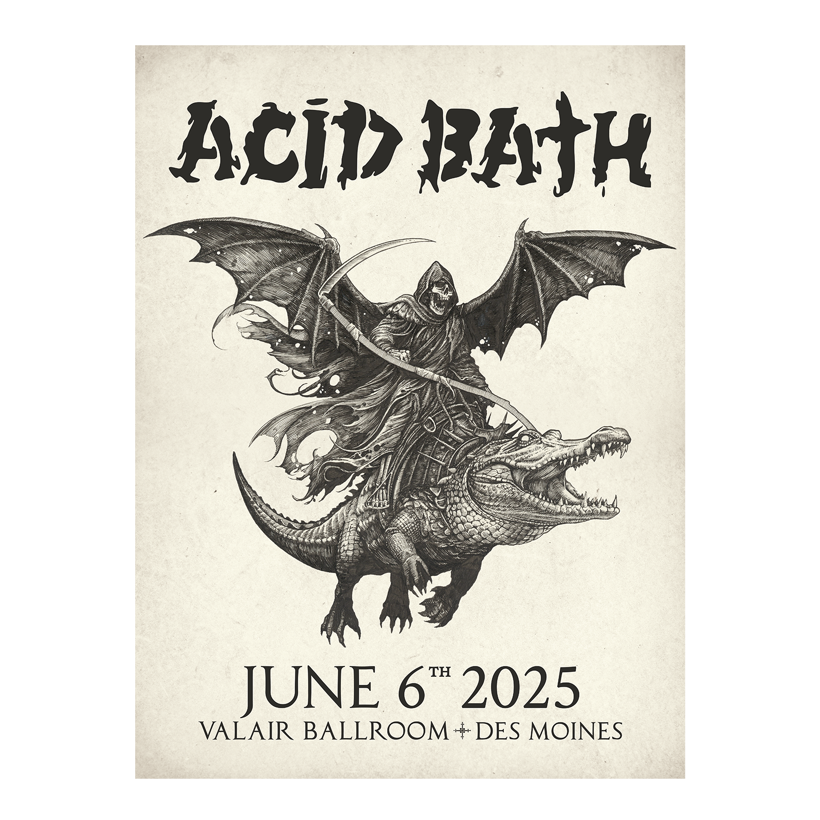 Alligator Reaper Poster - MULTIPLE DATES - 18"x24" - $50.00