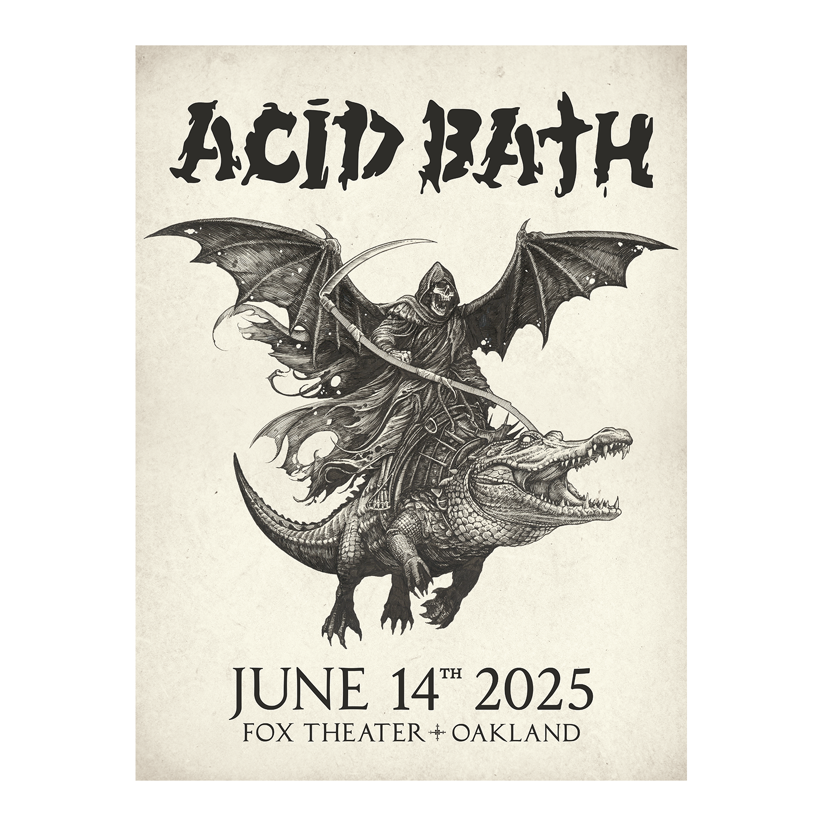 Alligator Reaper Poster - MULTIPLE DATES - 18"x24" - $50.00