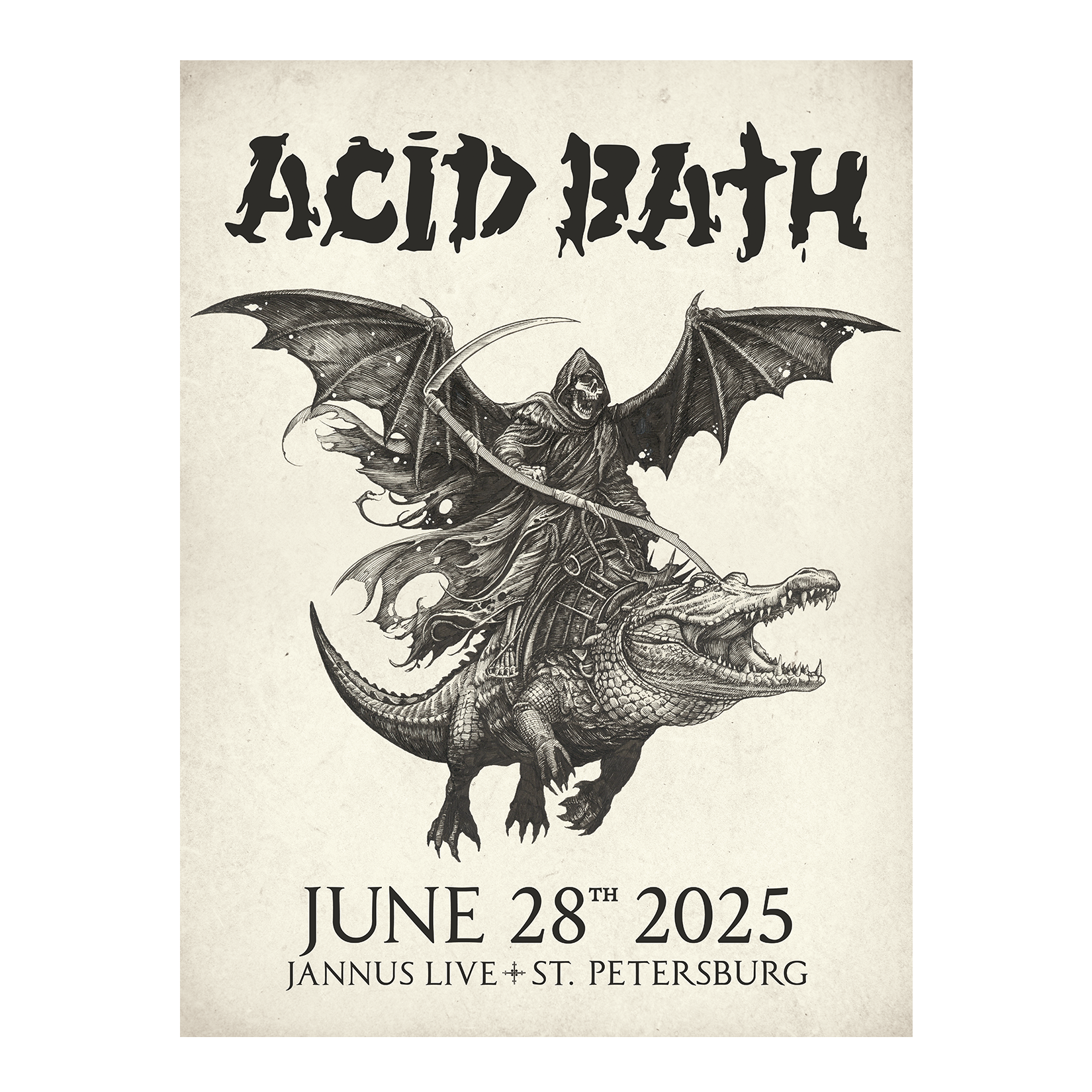Alligator Reaper Poster - MULTIPLE DATES - 18"x24" - $50.00