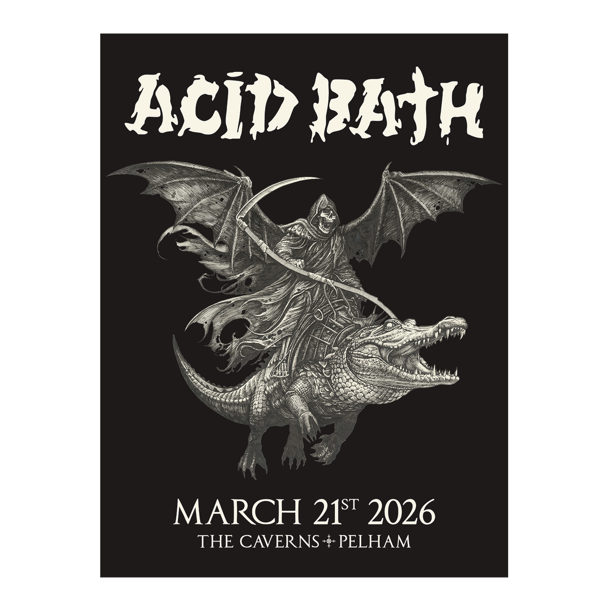 Alligator Reaper Poster - 2026 MULTIPLE DATES - 18"x24" - $50.00
