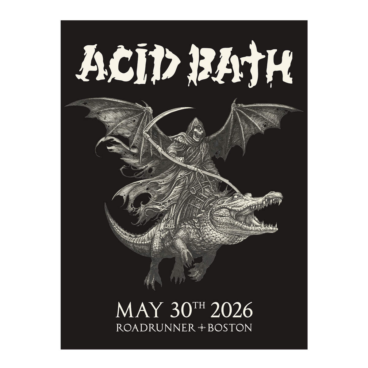 Alligator Reaper Poster - 2026 MULTIPLE DATES - 18"x24" - $50.00