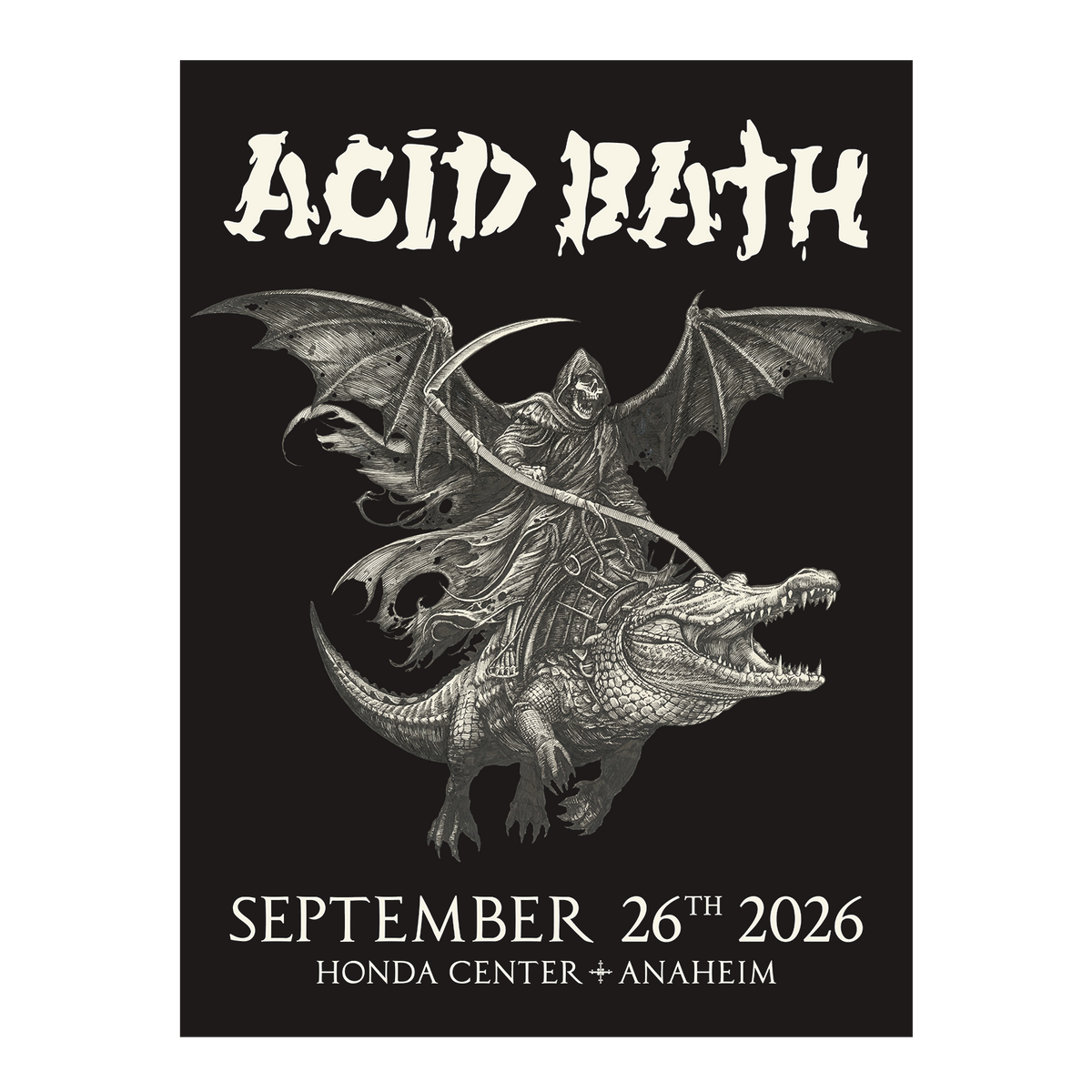 Alligator Reaper Poster - 2026 MULTIPLE DATES - 18"x24" - $50.00