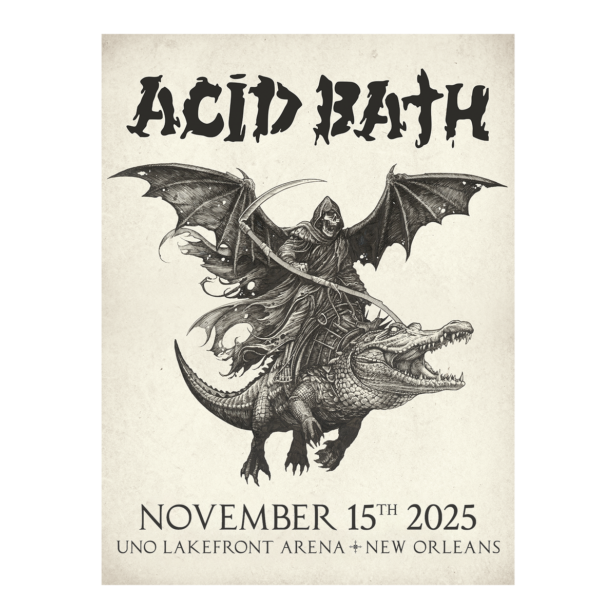 Alligator Reaper Poster - 2025 MULTIPLE DATES - 18"x24" - $50.00