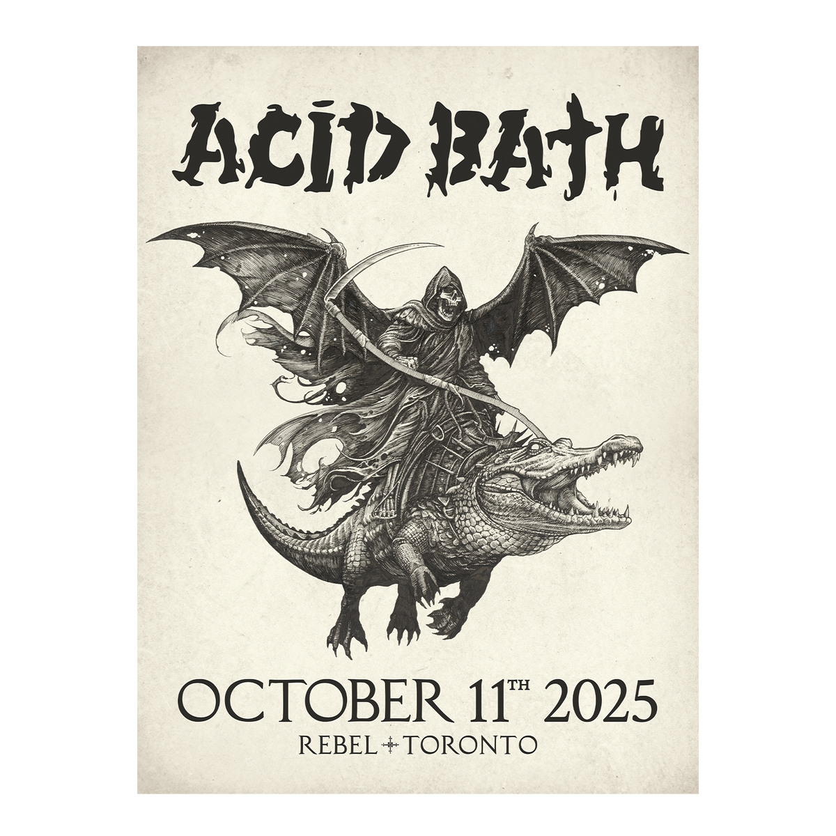 Alligator Reaper Poster - 2025 MULTIPLE DATES - 18"x24" - $50.00