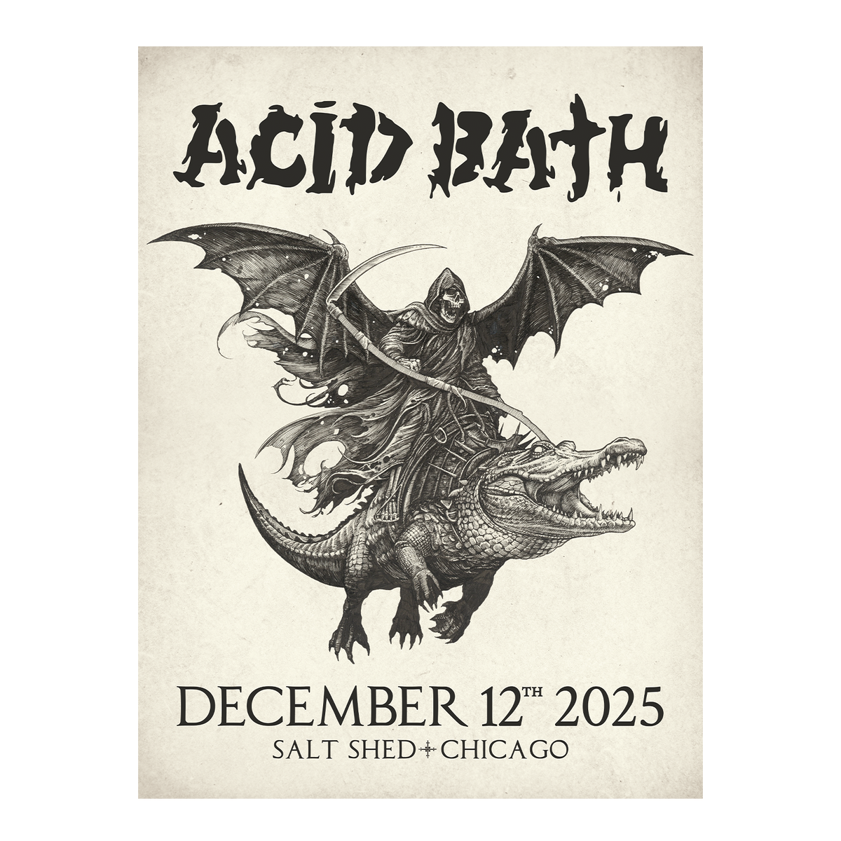 Alligator Reaper Poster - 2025 MULTIPLE DATES - 18"x24" - $50.00