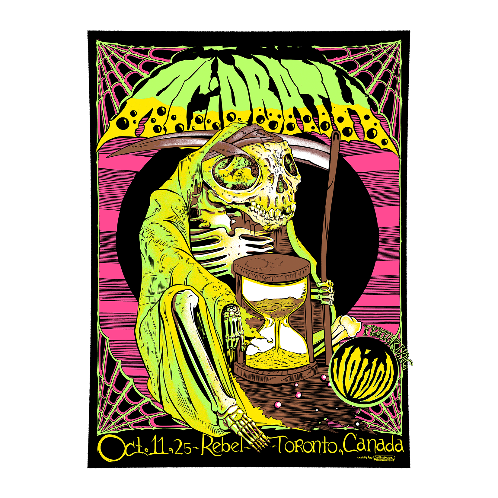 Screenprinted Poster - 10-11-25 Toronto, Canada - 18"x24" Unsigned - $100 / Signed - $175