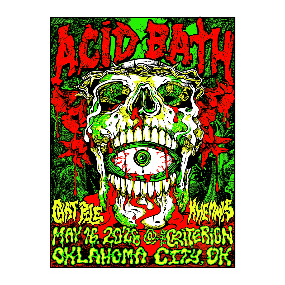 Cooper Screenprinted Poster - 5-16-2026 Oklahoma City - 18"x24" Unsigned - $100