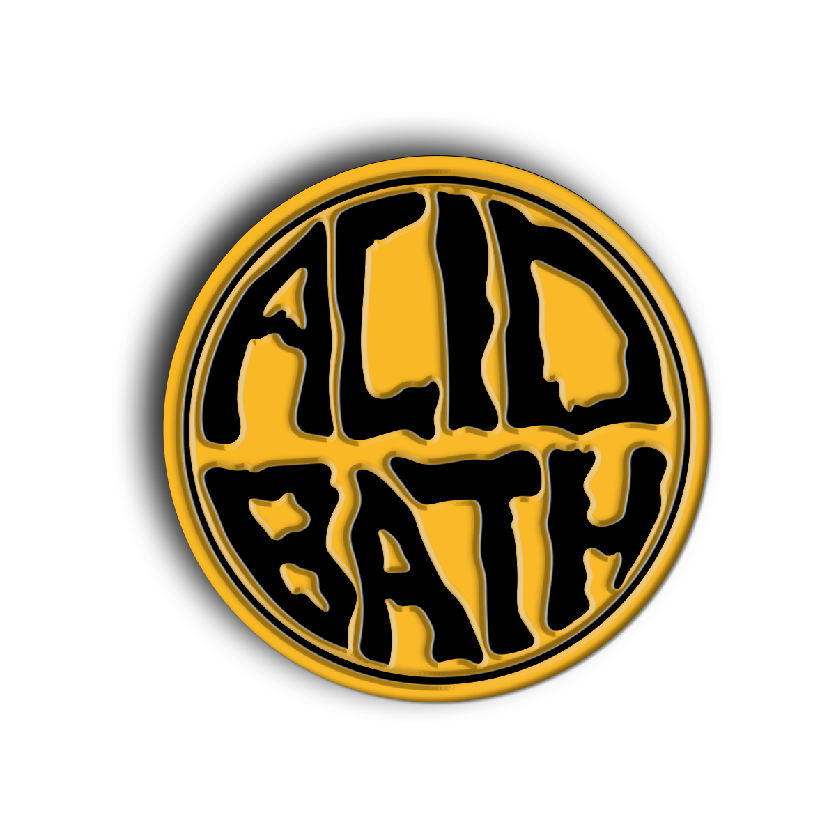 Circle Logo Enamel Pin - Gold