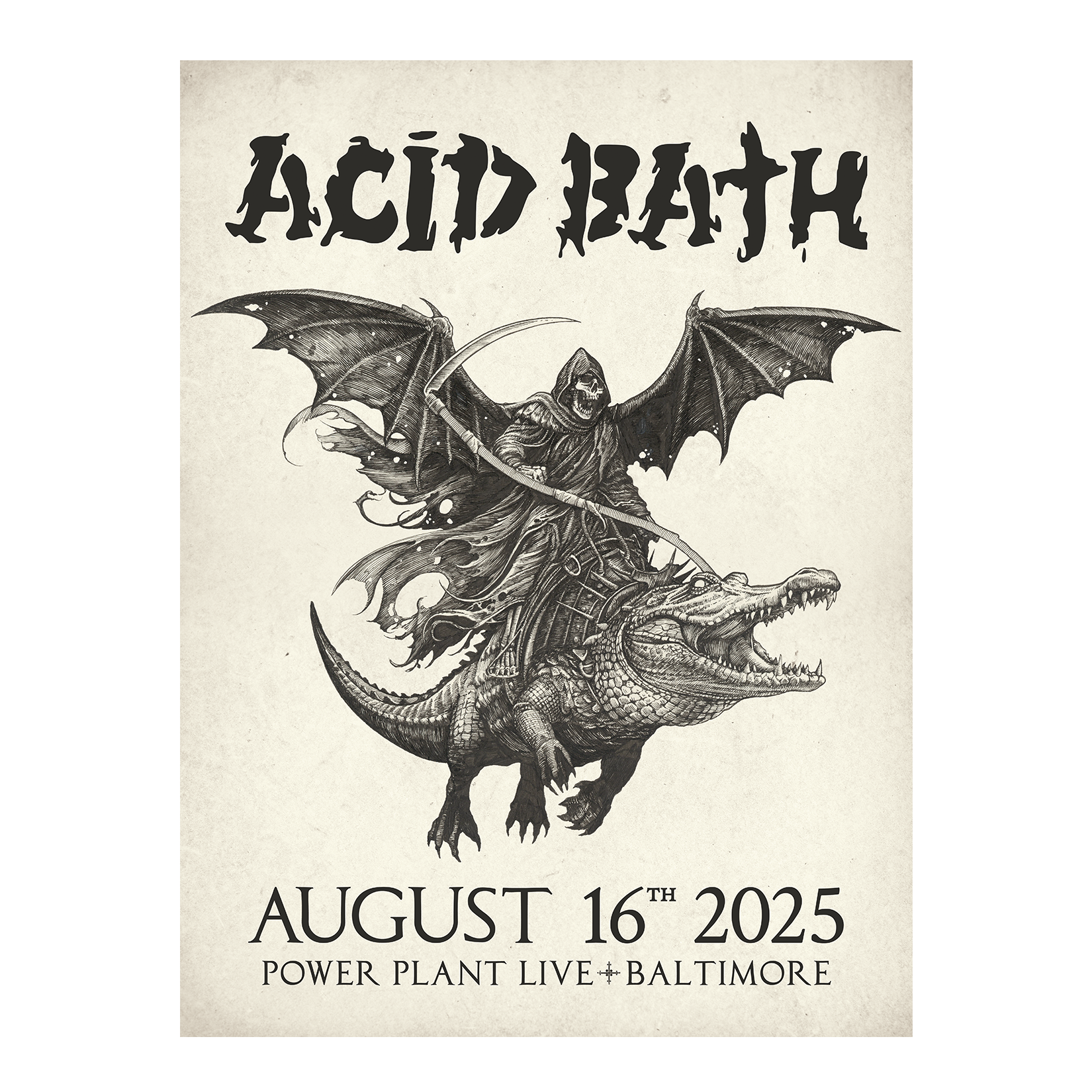 Alligator Reaper Poster - MULTIPLE DATES - 18