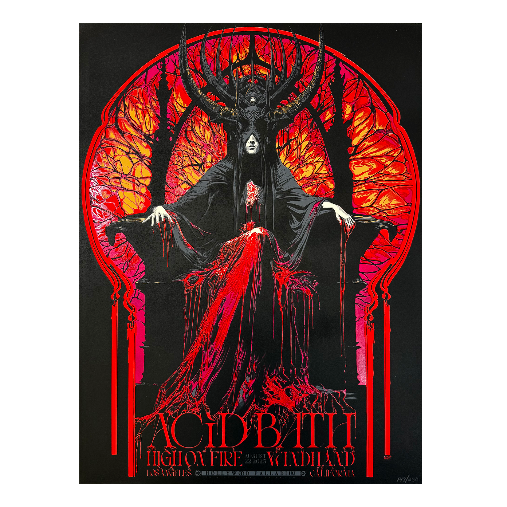 High Priestess Screenprinted Poster - 7-22-25 Los Angeles, CA - 18"x24" Unsigned - $100 / Signed - $175