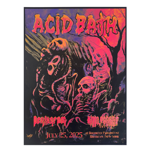 Allen Jaeger Screenprinted Poster - 7-25-25 Brooklyn, NY - 18"x24" Unsigned - $100 / Signed - $175