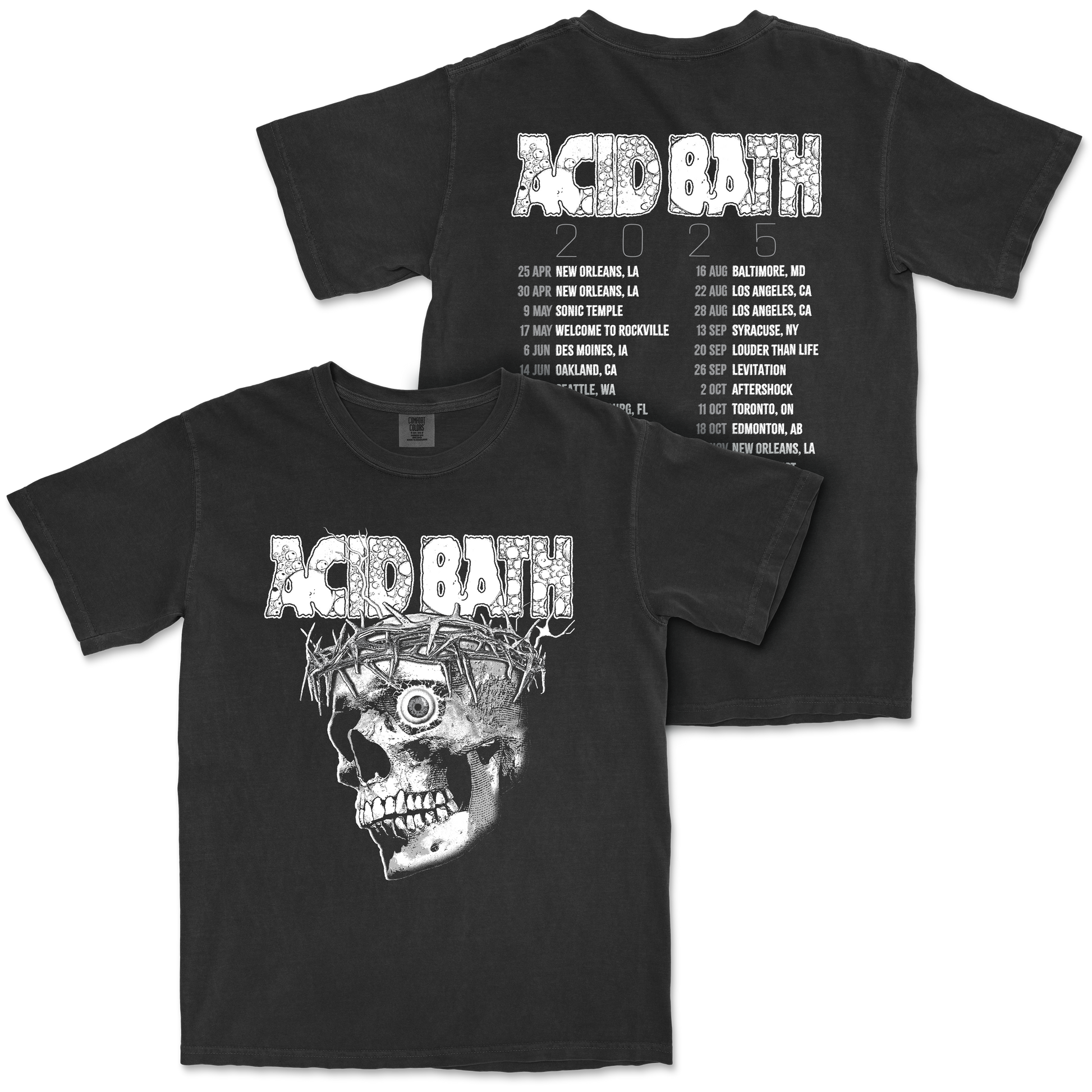 Greyscale Tour Shirt - Comfort Colors
