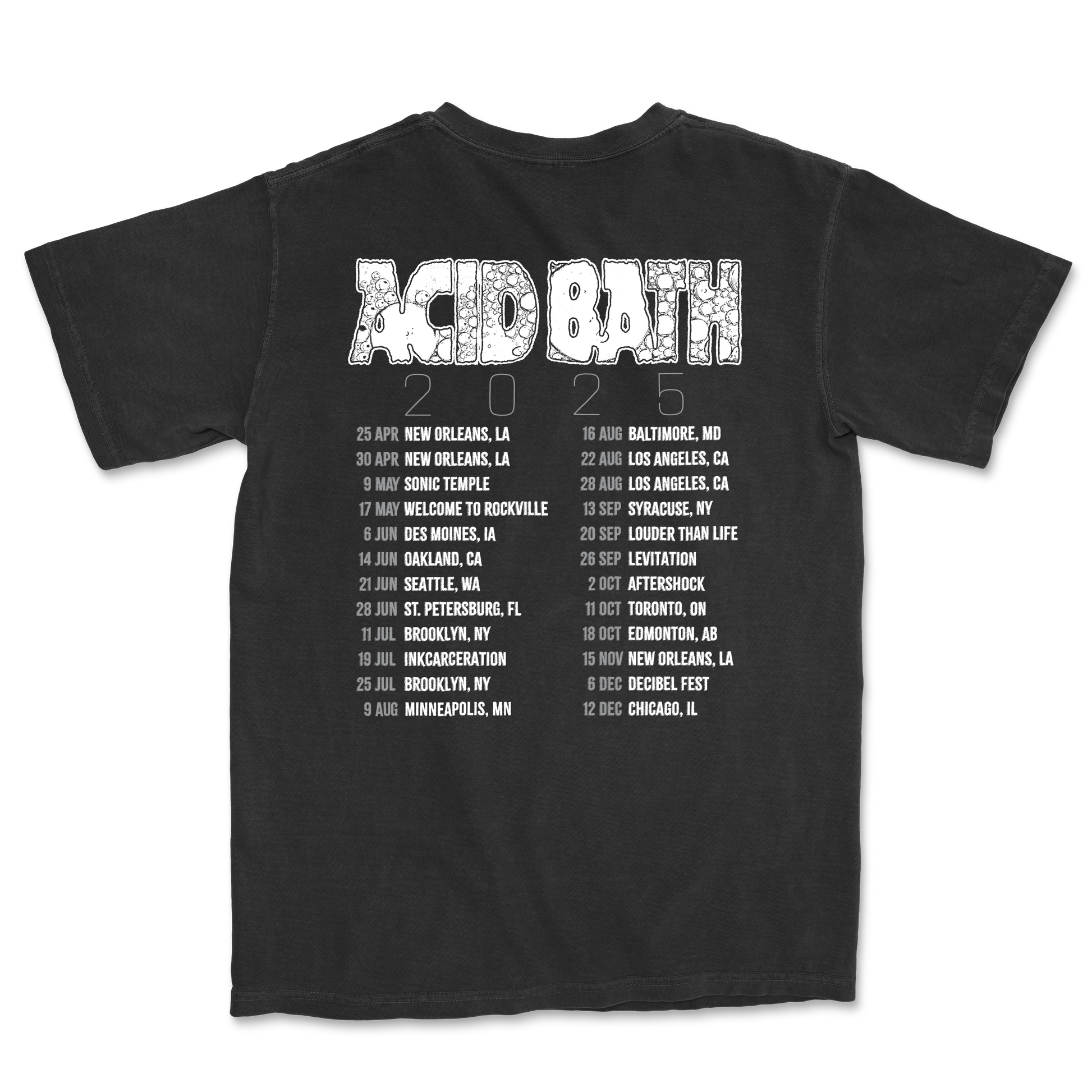 Greyscale Tour Shirt - Comfort Colors