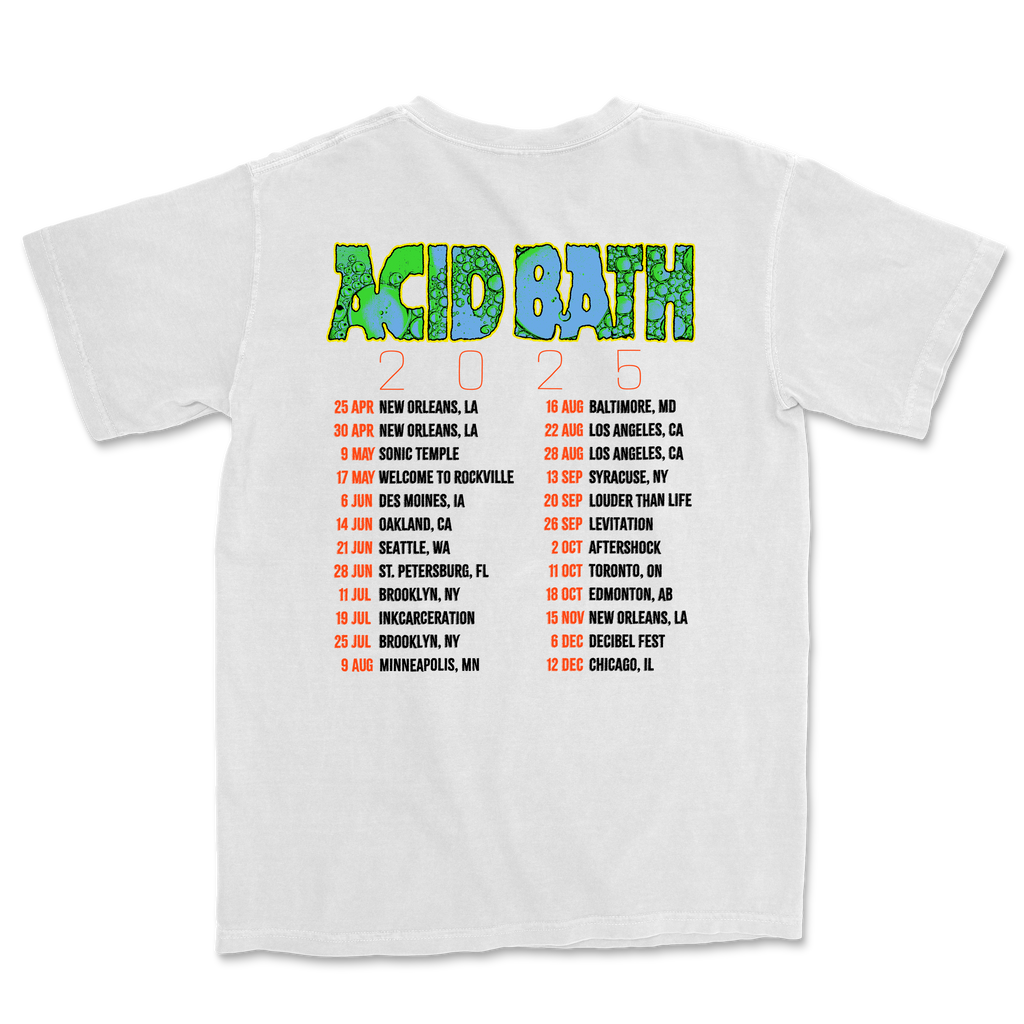 White Tour Shirt - Comfort Colors