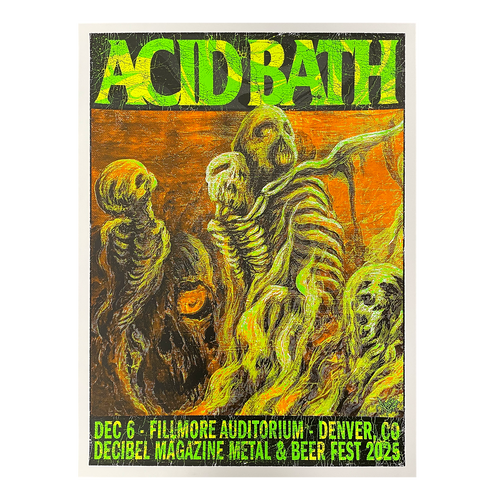 Allen Jaeger Screenprinted Poster - 12-6-25 Denver, CO - 18